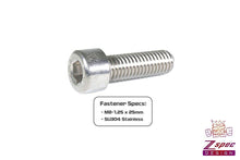 ZSPEC M8-1.25x25mm Socket-Cap SHSC Fasteners, SUS304 Stainless, 10-Pack