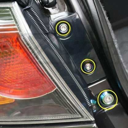 ZSPEC Trunk-Area Fastener Kit for '07-13 Mitsubishi Lancer EVO 10, Stainless & Billet