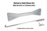 ZSPEC Battery Hold Down/Bracket for Infiniti G35/G37/Q50/Q60, Billet w/ Stainless Hardware