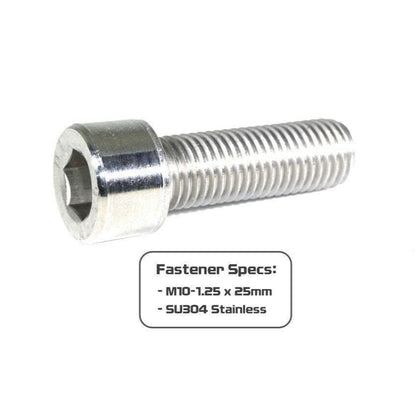 ZSPEC M10-1.25x25mm Fastener, Socket-Head SHSC Fasteners, SUS304 Stainless, Per Each