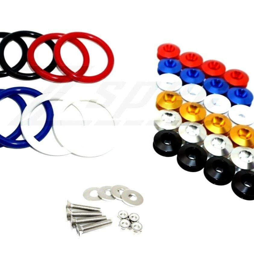 ZSPEC Quick Release Bumper Fastener Kit w/BLACK Catches & Colored Bands