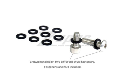 ZSPEC M5 Silicone Flat Washers for SHSC or Button-Head Bolts, 10-Pack