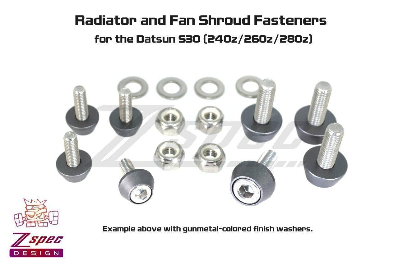 ZSPEC Radiator & Shroud Fastener Kit for Datsun S30 240z/260z/280z, Stainless & Billet