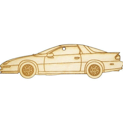 ZSPEC Laser-Engraved Wood Ornament, Style: Camaro Z28, Birch, ~5"