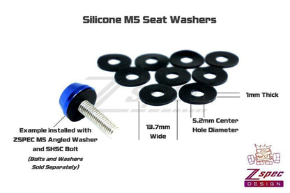 ZSPEC M5 Silicone Fender / Seat Washers, Sold in 10-Packs