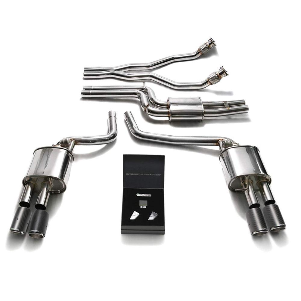 Armytrix Stainless Steel Valvetronic Catback Exhaust System | 2008-2016 Audi A5/S5 Coupe / Cabriolet B8 3.0L TFSI V6 (AUBS2-QC11)