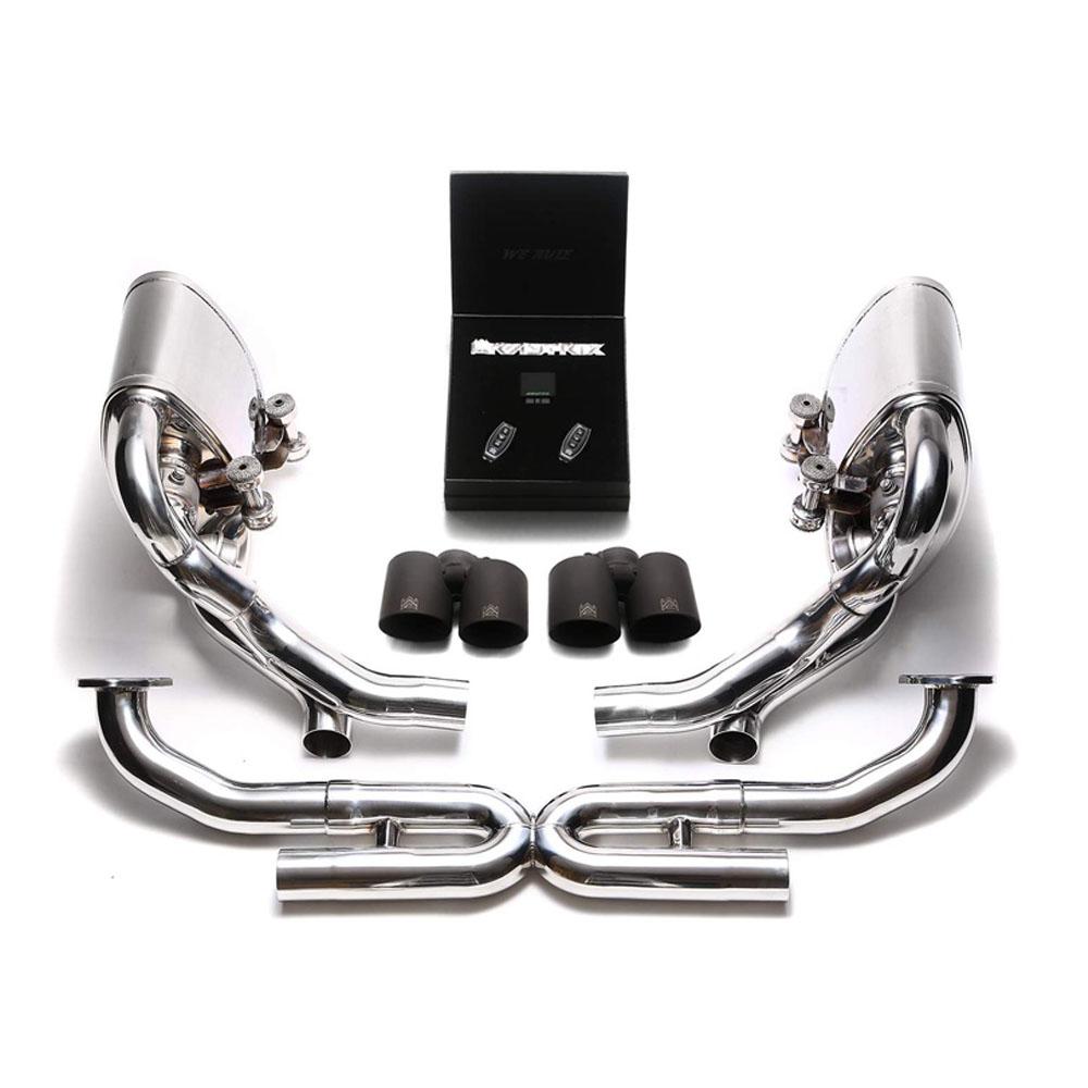 Armytrix Stainless Steel Valvetronic Exhaust System with Quad Exhaust Tips | 2009-2011 Porsche 997.2 Carrera PDK (P97N2-QS26B)