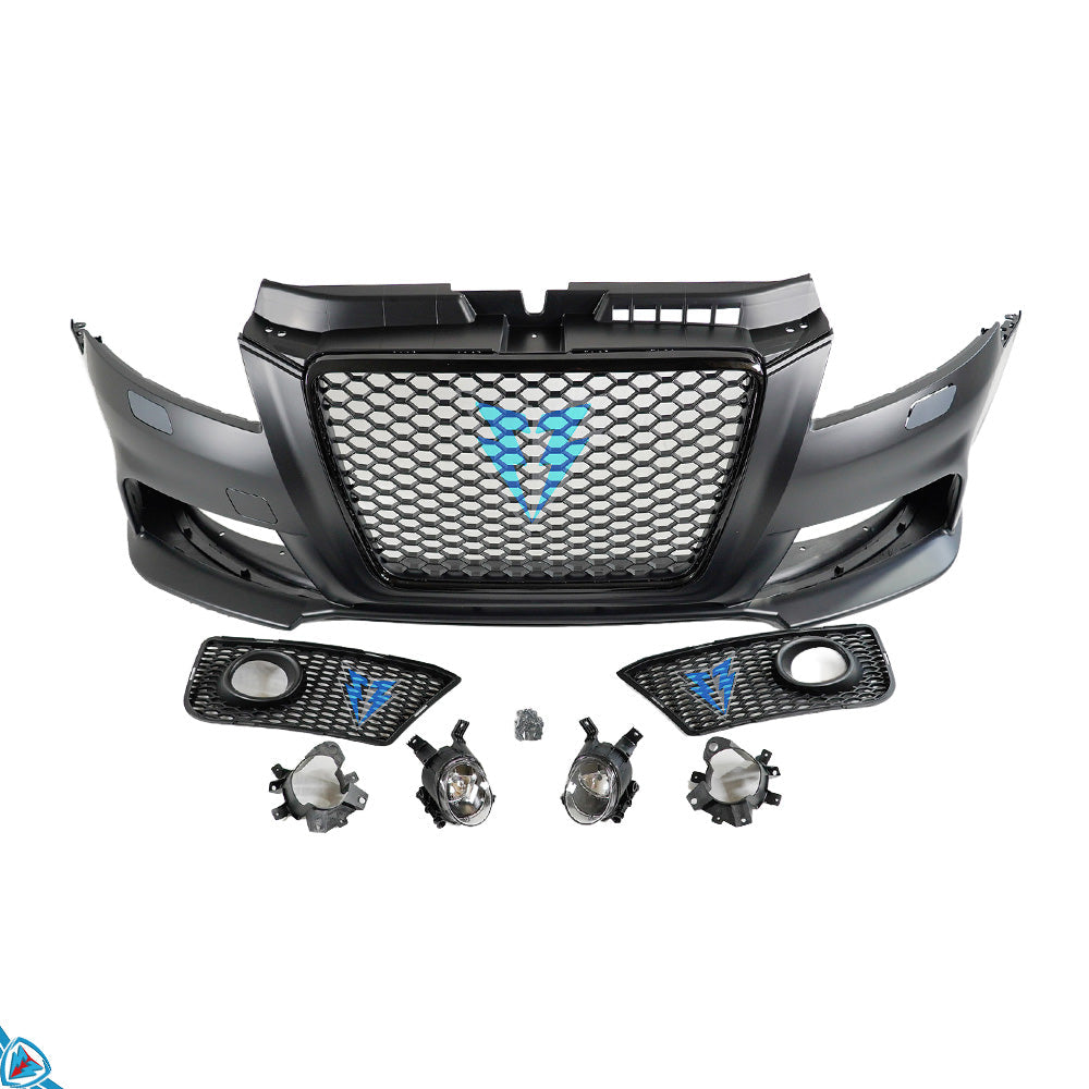 2009-2013 Audi A3 (8P) RS3 Style Polypropylene Front Bumper Conversion Kit | E3Tuning