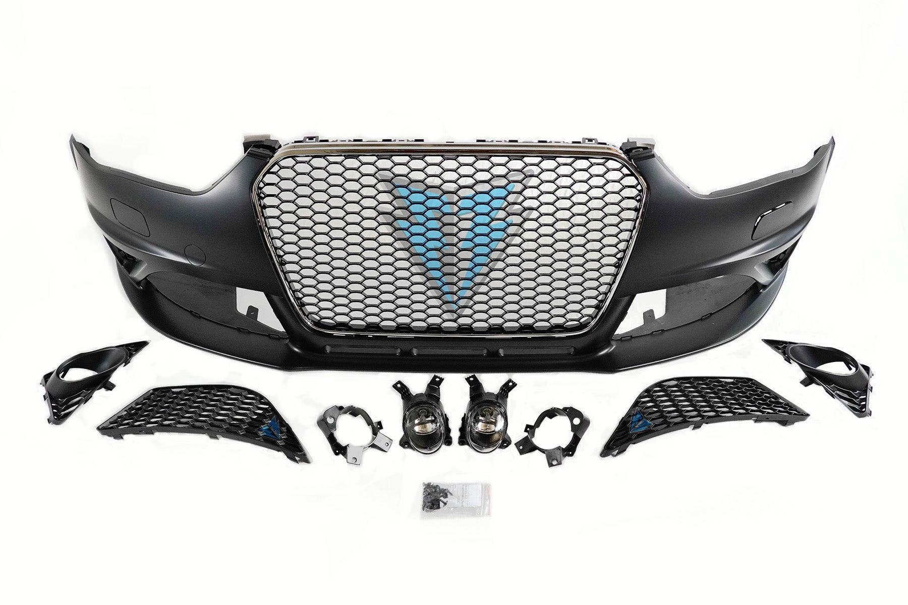 2013-2016 Audi A4 / S4 (B8.5) to RS4 Style Front Bumper Conversion Kit
