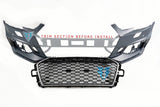 2017-2019 Audi A4 / S4 (B9) to RS4 Style Front Bumper Conversion Kit