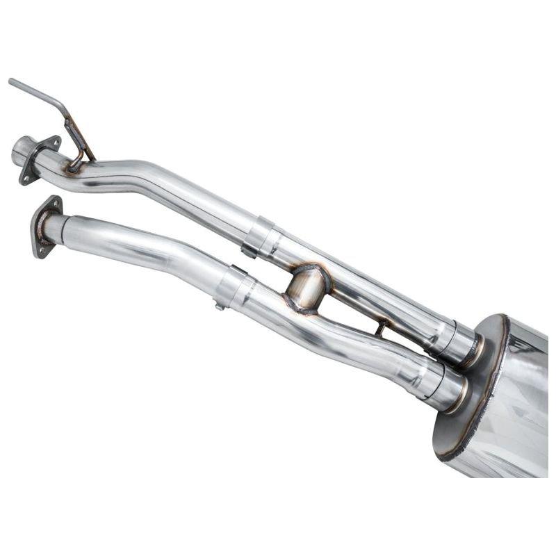 AWE 2016-2023 Toyota Tacoma 0FG Catback Exhaust w/ BashGuard - Dual Diamond Black Tips