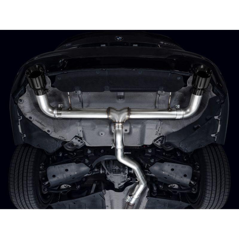 AWE Tuning Track Edition Axle Back Exhaust | 3" Diameter | 4.5" Dual Diamond Black BMW 430i 2021-2024|BMW 330i 2019-2024|BMW 330i xDrive 2019-2024|BMW 430i xDrive 2021-2024