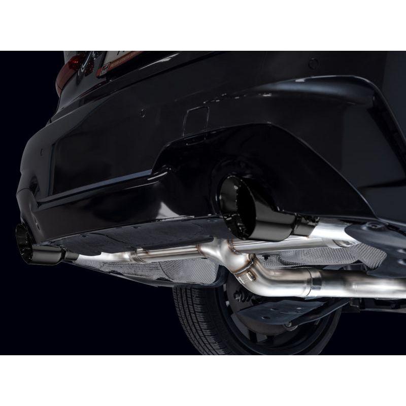 AWE Tuning Track Edition Axle Back Exhaust | 3" Diameter | 4.5" Dual Diamond Black BMW 430i 2021-2024|BMW 330i 2019-2024|BMW 330i xDrive 2019-2024|BMW 430i xDrive 2021-2024