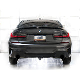 AWE Tuning Track Edition Axle Back Exhaust | 3" Diameter | 4.5" Dual Diamond Black BMW 430i 2021-2024|BMW 330i 2019-2024|BMW 330i xDrive 2019-2024|BMW 430i xDrive 2021-2024