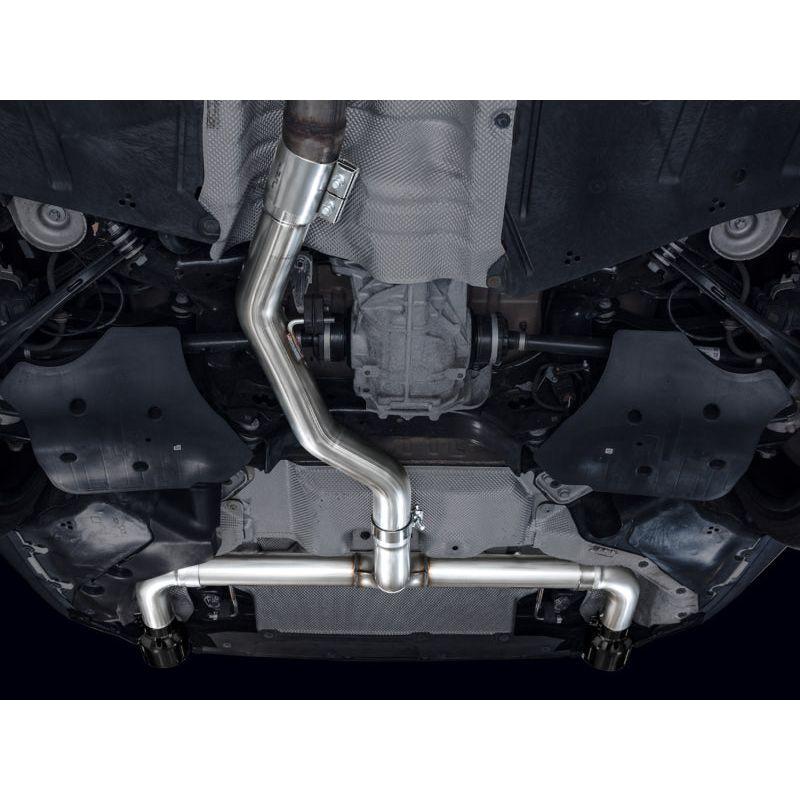 AWE Tuning Track Edition Axle Back Exhaust | 3" Diameter | 4.5" Dual Diamond Black BMW 430i 2021-2024|BMW 330i 2019-2024|BMW 330i xDrive 2019-2024|BMW 430i xDrive 2021-2024