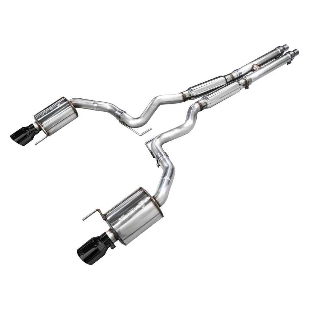 AWE 2024 Ford Mustang GT Fastback S650 RWD Touring Catback Exhaust w/ Dual Diamond Black Tips