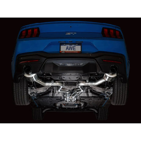AWE 2024 Ford Mustang GT Fastback S650 RWD Touring Catback Exhaust w/ Dual Diamond Black Tips