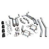 AWE Tuning 19-23 Audi C8 S6/S7 2.9T V6 AWD Touring Edition Exhaust - Diamond Black Tips