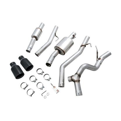 AWE Tuning 20-21 Jeep Gladiator JT 3.6L Tread Edition Cat-Back Dual Exhaust - Diamond Black Tip