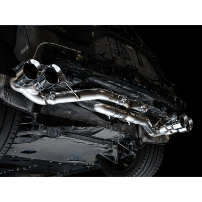 AWE Tuning 2020 Chevrolet Corvette (C8) Track Edition Exhaust - Quad Chrome Silver Tips
