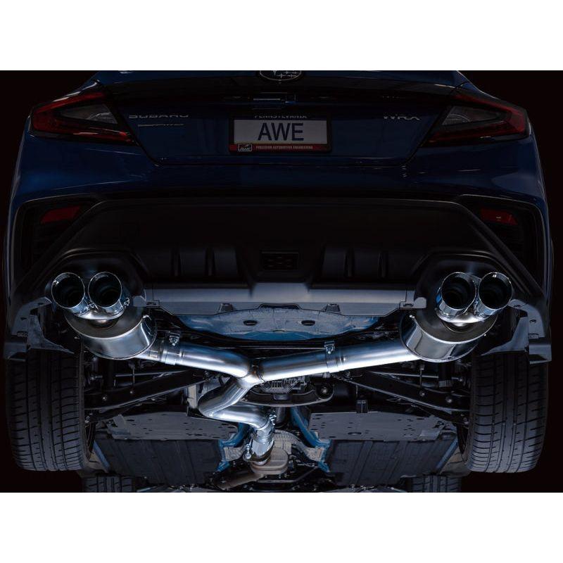 AWE Tuning 2022+ VB Subaru WRX Touring Edition Exhaust - Chrome Silver Tips