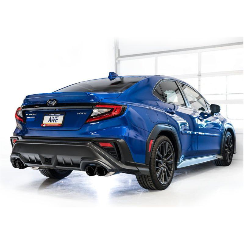 AWE Tuning 2022+ VB Subaru WRX Touring Edition Exhaust - Diamond Black Tips