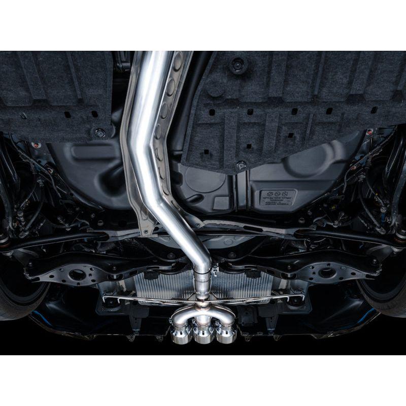 AWE Tuning 2023+ Honda Civic Type R FL5 Track Edition Exhaust w/ Triple Chrome Silver Tips