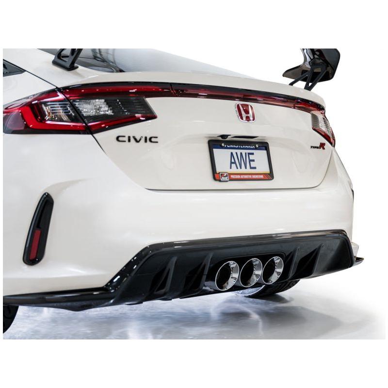 AWE Tuning 2023+ Honda Civic Type R FL5 Track Edition Exhaust w/ Triple Chrome Silver Tips