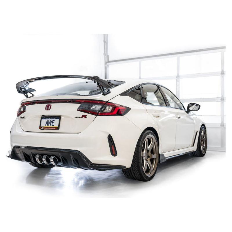 AWE Tuning 2023+ Honda Civic Type R FL5 Track Edition Exhaust w/ Triple Chrome Silver Tips