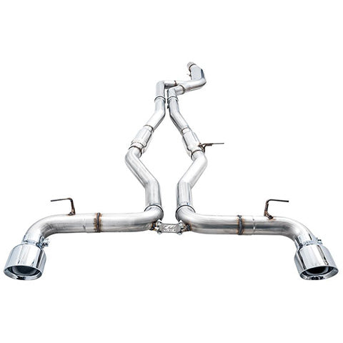 AWE Tuning Resonated Track Edition Exhaust | 3" Diameter | 5" Dual Tips Toyota GR Supra 2023-2025