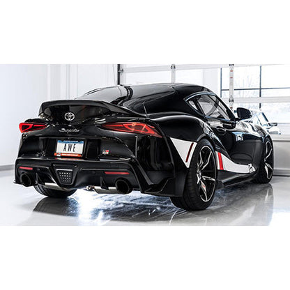 AWE Tuning Resonated Track Edition Exhaust | 3" Diameter | 5" Dual Tips Toyota GR Supra 2023-2025