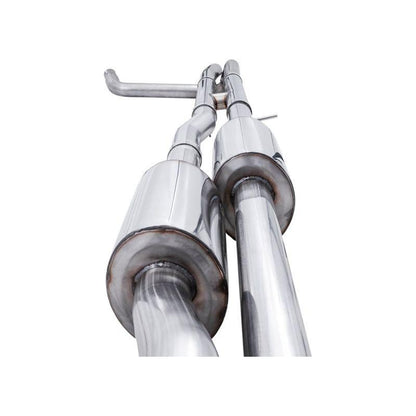 AWE Tuning 4th Gen GM 1500 6.2L 0FG Catback Split Rear Exit (w/ Bumper Cutouts) - Quad Chrome Tips