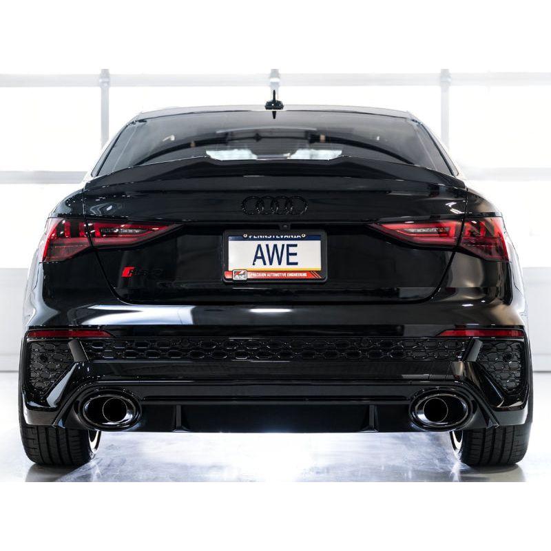 AWE Tuning Audi 22-23 8Y RS3 Cat-Back Track Edition Exhaust System - No Tips