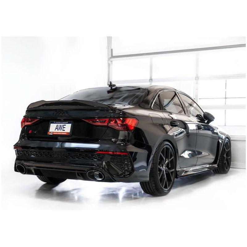 AWE Tuning Audi 22-23 8Y RS3 Cat-Back Track Edition Exhaust System - No Tips