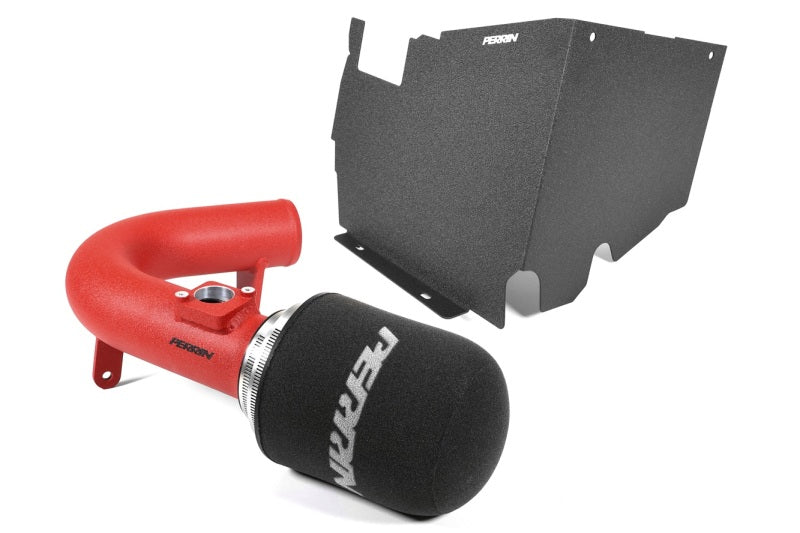 Perrin [22-25 WRX] Cold Air Intake w/ Heatshield - Red | PSP-INT-328RD