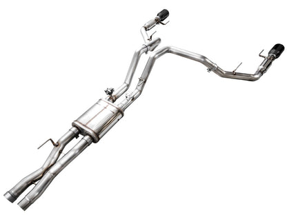 AWE Tuning AWE Gen 3 Ford Raptor SwitchPath Exhaust - Diamond Black Tips 3025-33356