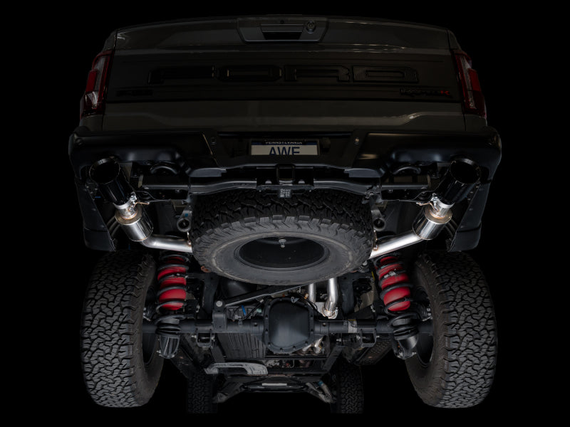 AWE Tuning AWE Gen 3 Raptor R SwitchPath Exhaust - Diamond Black Tips 3025-33852