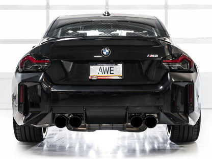 AWE Tuning 23-24 BMW G87 M2 SwitchPath Edition Exhaust - Diamond Black Tips 3025-43487