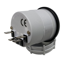 2-1/16" Electrical Oil Temperature Gauge Clear Lens White LED