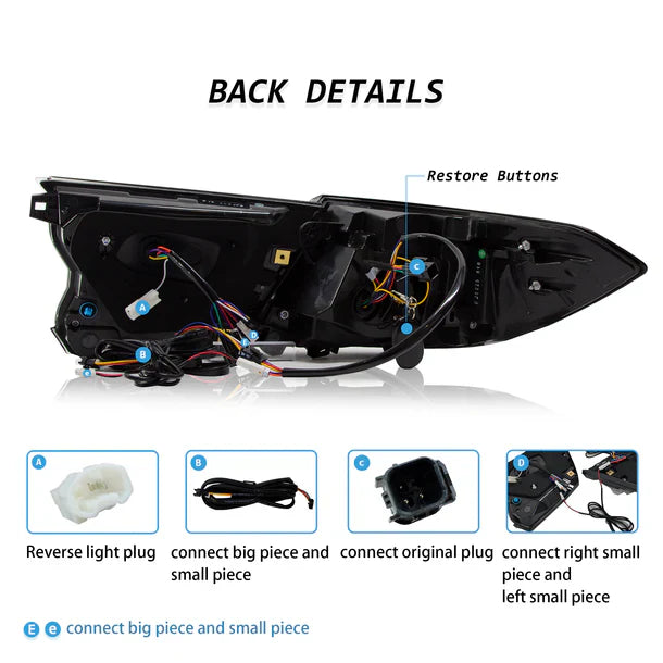 2018-2022 Honda Accord Matrix RGB LED Tail Lights