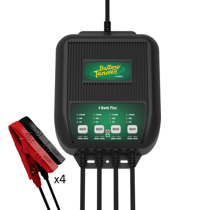 4-Bank, 1.25 AMP 12V Battery Charger