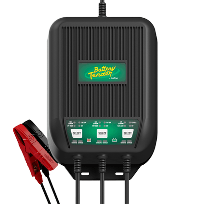 3-Bank Selectable 12V or 6V, 9 AMP Battery Charger