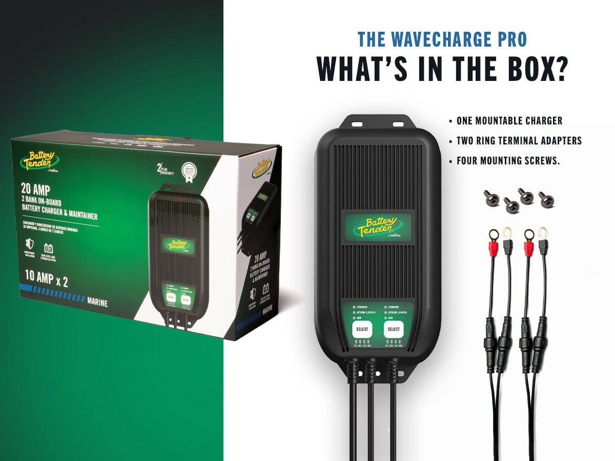 WaveCharge Pro 3-Bank 12V, 30 AMP Battery Charger