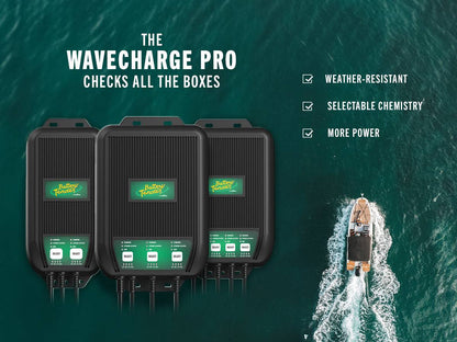 WaveCharge Pro 3-Bank 12V, 30 AMP Battery Charger