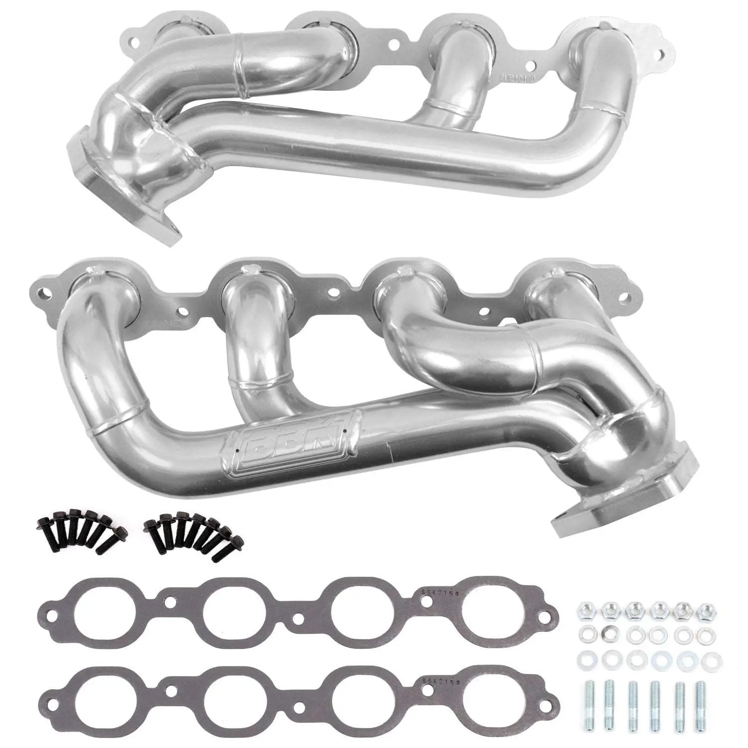 Chevrolet Full Size Truck 5.3/6.2L 1-3/4” Shorty Exhaust Headers – Polished Silver Ceramic 19-25