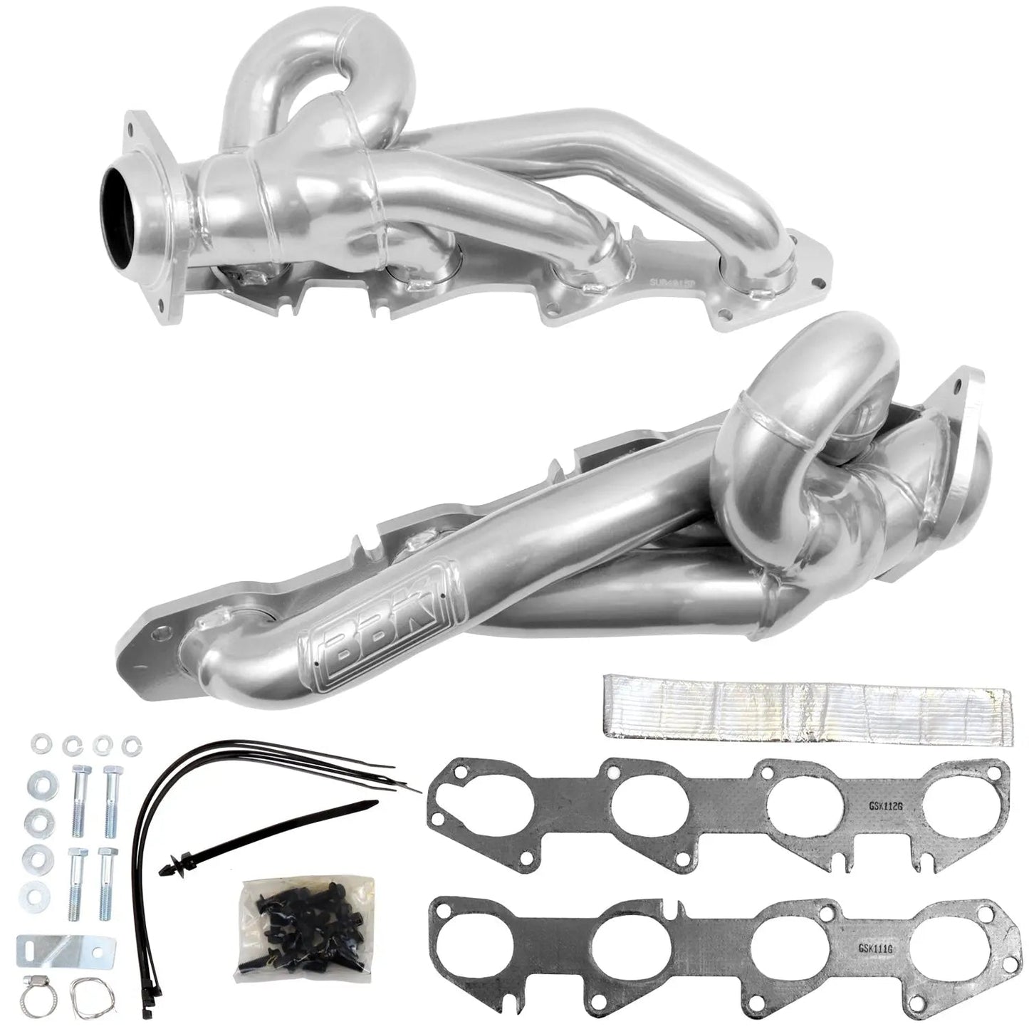 Dodge Ram 1500 5.7L Hemi 1-3/4" Shorty Headers - Polished Silver Ceramic 19-24