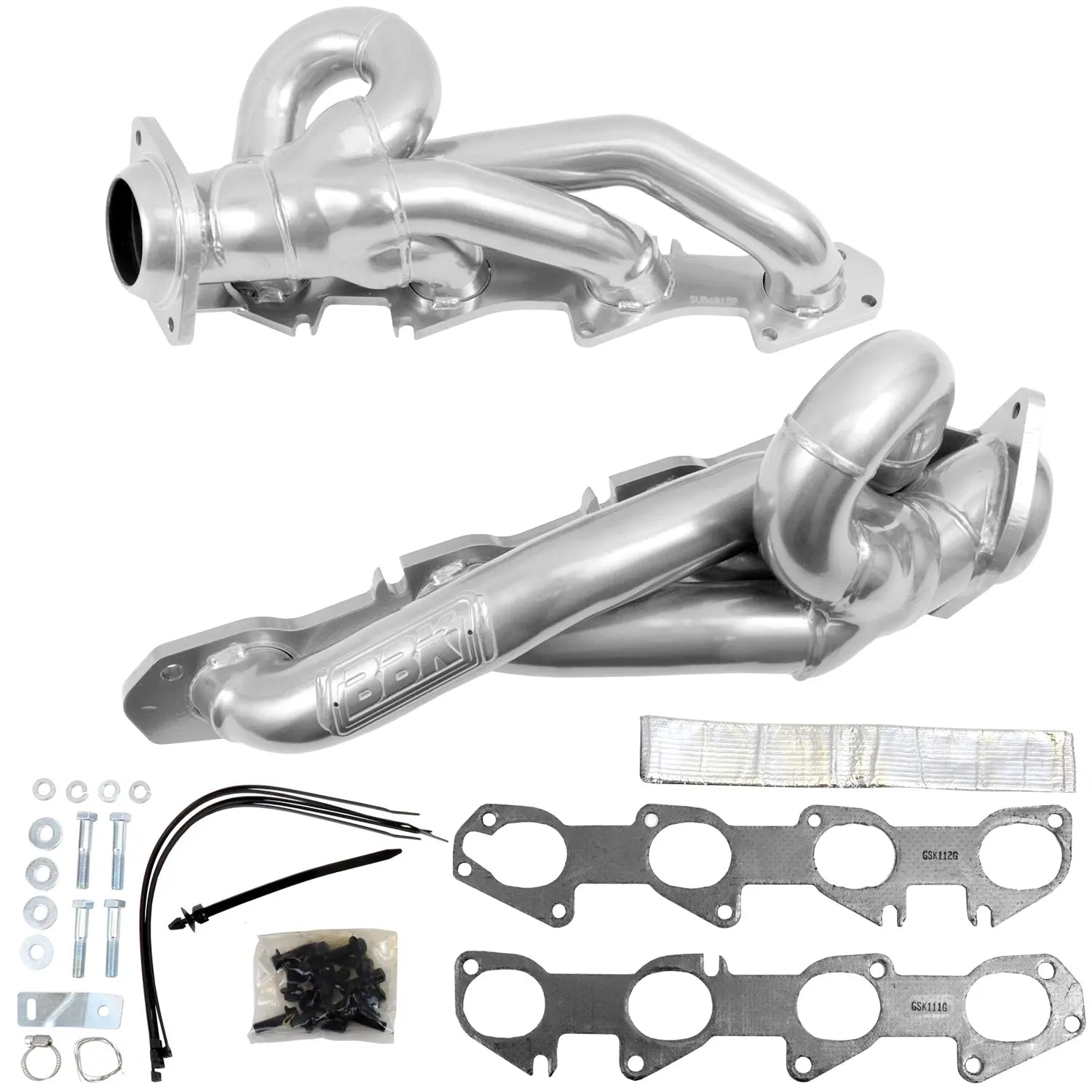 Dodge Ram 1500 5.7L Hemi 1-3/4" Shorty Headers - Polished Silver Ceramic 19-24