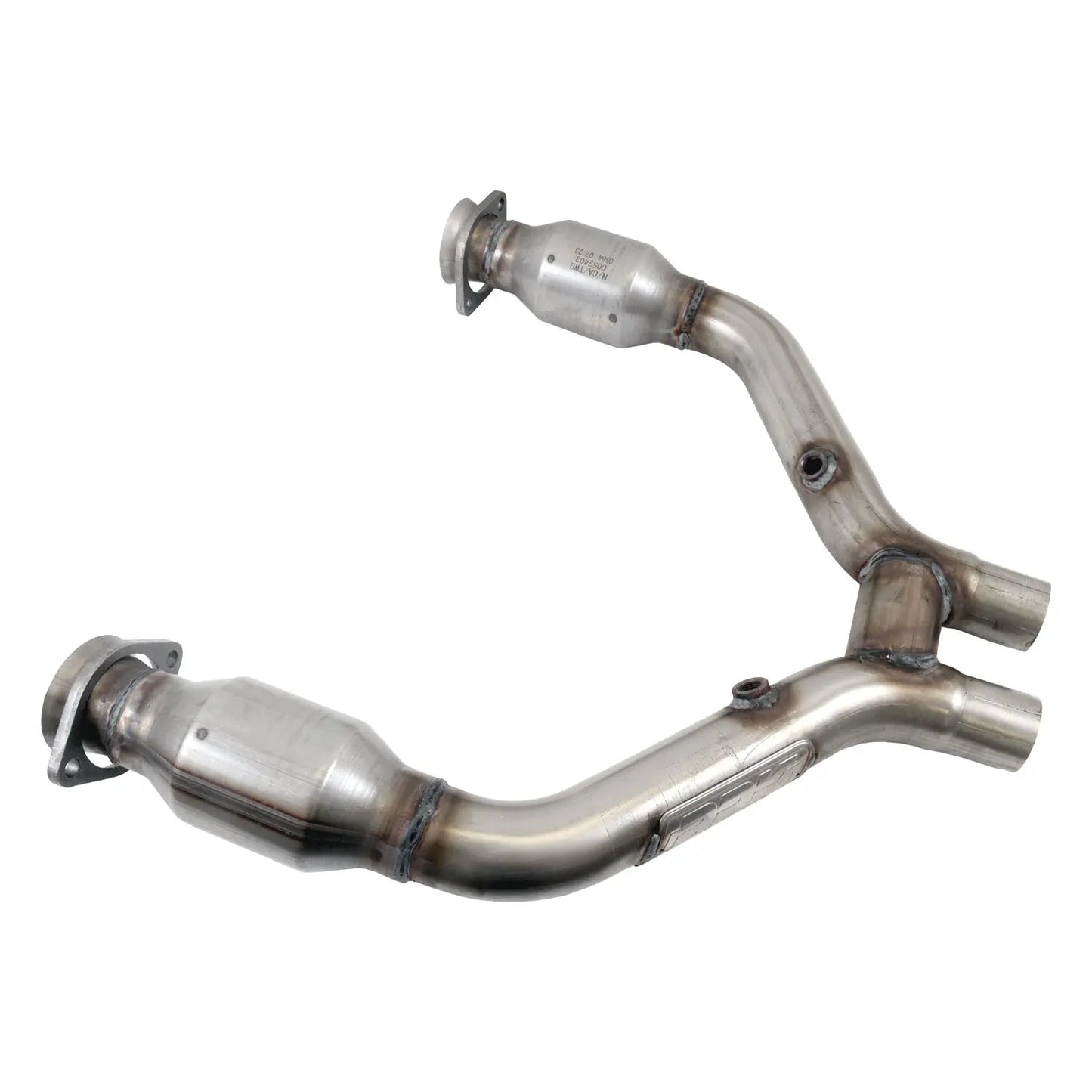 Ford Mustang V6 High Flow Catted Short Mid H-Pipe For Long Tubes 15-17