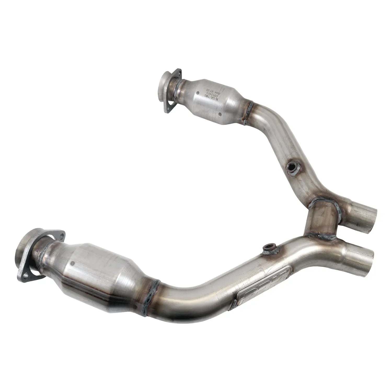 Ford Mustang V6 High Flow Catted Short Mid H-Pipe For Long Tubes 15-17