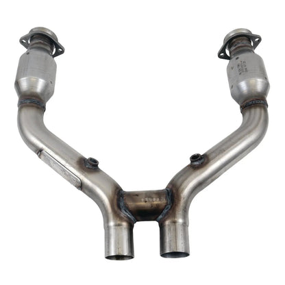 Ford Mustang V6 High Flow Catted Short Mid H-Pipe For Long Tubes 15-17